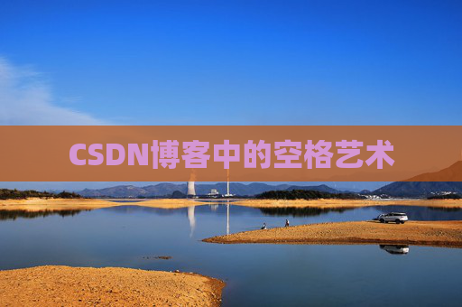 CSDN博客中的空格艺术